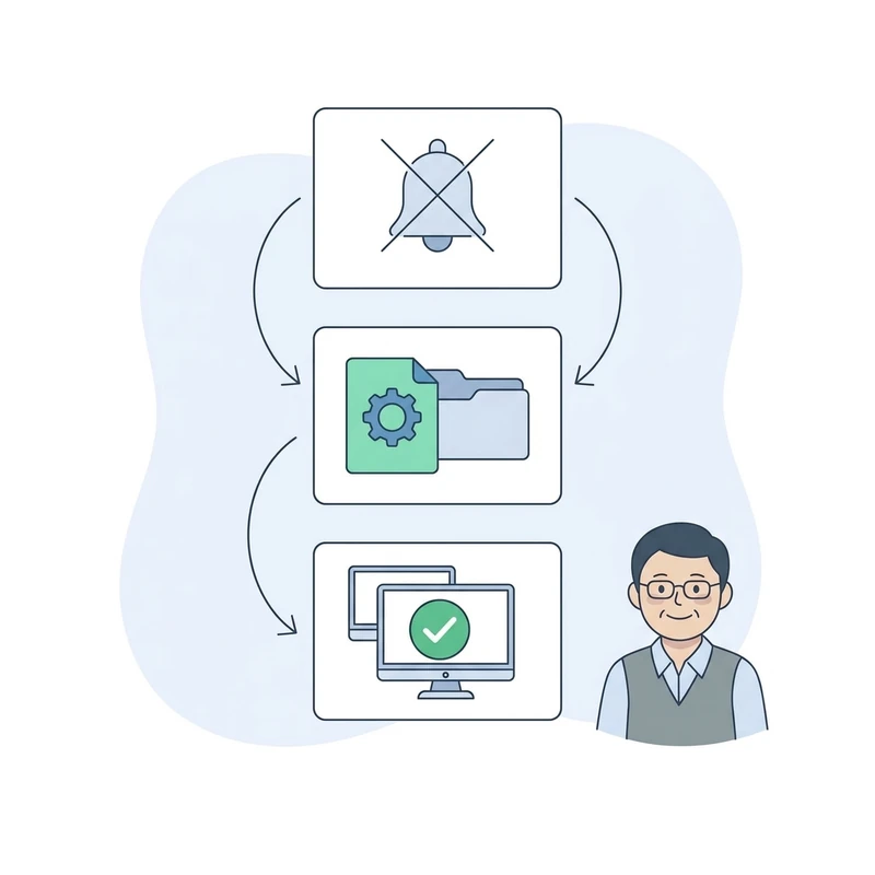 업데이트 알림 끄기와 fzdefaults.xml 한눈에 정리